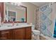 Bathroom with shower/tub combo and vanity at 30313 W Mitchell Ave, Buckeye, AZ 85396