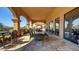Spacious outdoor patio area with comfortable seating and scenic views, perfect for entertaining at 3462 E Riopelle Ave, Gilbert, AZ 85298