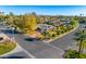 Ranch style home with landscaped yard and driveway, aerial view at 3817 N Jokake Dr, Scottsdale, AZ 85251