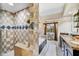 Elegant bathroom features a soaking tub, walk-in shower, and granite countertops at 3817 N Jokake Dr, Scottsdale, AZ 85251