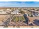 An aerial view of the bocce ball court and RV parking area at 437 E Germann Rd # 24, San Tan Valley, AZ 85140