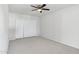 Bedroom with large closet and ceiling fan at 15071 N 49Th Way, Scottsdale, AZ 85254