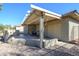 Covered patio with seating area and built-in BBQ at 20716 N Shadow Mountain Dr, Surprise, AZ 85374