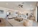 Spacious living area features neutral decor and an open floor plan at 27017 N 153Rd Dr, Surprise, AZ 85387