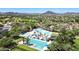 Aerial view of community pool and surrounding landscape at 29460 N 123Rd Gln, Peoria, AZ 85383