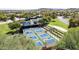 Aerial view of a community with pickleball courts at 29460 N 123Rd Gln, Peoria, AZ 85383