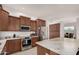 Modern kitchen with stainless steel appliances and ample counter space at 31825 N 141St St, Scottsdale, AZ 85262