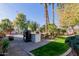 Outdoor kitchen area with a built-in grill at 4518 W Hopi Trl, Laveen, AZ 85339