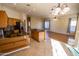 Kitchen with granite countertops and an island at 4747 E Appleby Ct, Gilbert, AZ 85298