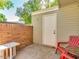 Private patio with storage and seating at 510 N Alma School Rd # 237, Mesa, AZ 85201