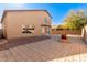 Large backyard with a patio and fire pit feature at 6928 E Four Peaks Way, Florence, AZ 85132