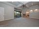 Large main bedroom with sliding doors to the patio at 8437 W Park View Ct, Peoria, AZ 85383