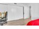 Bedroom with a red bedspread and built-in closet at 1920 W Lindner Ave # 130, Mesa, AZ 85202