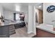 Main bedroom with a queen bed and large closet at 1920 W Lindner Ave # 130, Mesa, AZ 85202