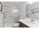 Clean bathroom with walk-in shower and modern vanity at 20100 N 78Th Pl # 2091, Scottsdale, AZ 85255