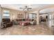 Open living area with kitchen and island views at 20472 N 90Th Ln, Peoria, AZ 85382