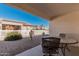 Covered patio with outdoor seating and a view of the backyard at 2101 S Meridian Rd # 268, Apache Junction, AZ 85120