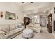 Open living room with seating area and view of kitchen at 2929 W Yorkshire Dr # 1060, Phoenix, AZ 85027