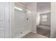 Clean bathroom with a shower and tiled flooring at 3641 N 309Th Dr, Buckeye, AZ 85396