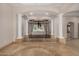 Grand entryway with high ceilings, columns, and views to the backyard at 3731 E Halifax Cir, Mesa, AZ 85205