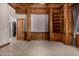 Study or library with built-in wooden bookshelves and a view of another room at 3731 E Halifax Cir, Mesa, AZ 85205