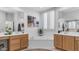 Bright bathroom with double sinks, a soaking tub, and elegant finishes at 4119 S Las Villa Way, Gold Canyon, AZ 85118