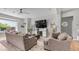 Comfortable living room with plush seating, a modern TV, and stylish decor at 4119 S Las Villa Way, Gold Canyon, AZ 85118