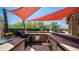 Spacious outdoor kitchen featuring a grill, stainless steel storage, and ample counter space for culinary enjoyment at 4119 S Las Villa Way, Gold Canyon, AZ 85118