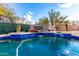 Resort-style pool and spa with a unique water feature at 4119 S Las Villa Way, Gold Canyon, AZ 85118
