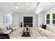 Relaxing living room with sectional sofa and statement art at 6237 N 5Th Pl, Phoenix, AZ 85012
