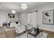 Elegant main bedroom with sitting area and statement art at 6237 N 5Th Pl, Phoenix, AZ 85012