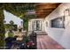 Inviting courtyard entry with fountain and lush landscaping at 6617 N Central Ave, Phoenix, AZ 85012