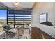 Home office with mountain views and modern furnishings at 7180 E Kierland Blvd # 1209, Scottsdale, AZ 85254