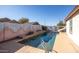 Inviting backyard pool with a spacious patio area at 10873 W Carlota Ln, Peoria, AZ 85373