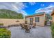 Outdoor patio with fire pit and seating area, perfect for relaxing at 12750 W Nogales Dr, Sun City West, AZ 85375