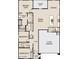 One-story floor plan with 2 car garage and covered patio at 24098 W Sunland Ave, Buckeye, AZ 85326