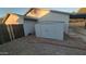 Backyard with storage shed and gravel at 2802 W Michelle Dr, Phoenix, AZ 85053