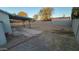 Spacious backyard with covered patio and gravel area at 2802 W Michelle Dr, Phoenix, AZ 85053