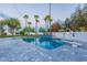 Stunning pool with diving board and spacious patio at 4639 E Mountain View Ct, Phoenix, AZ 85028