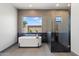 Spa-like bathroom with freestanding tub and frameless shower at 5825 E Cochise Rd, Paradise Valley, AZ 85253