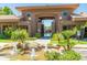 Community entrance with water fountain and landscaping at 7009 E Acoma Dr # 2060, Scottsdale, AZ 85254