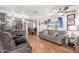 Bright living room featuring hardwood floors and comfy seating at 9333 E University Dr # 55, Mesa, AZ 85207