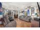 Bright living room featuring hardwood floors and comfy seating at 9333 E University Dr # 55, Mesa, AZ 85207
