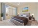 Relaxing Primary bedroom with large windows and a neutral color scheme at 9514 E Cavalry Dr, Scottsdale, AZ 85262