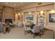 Relaxing community room with fireplace and seating area at 9514 E Cavalry Dr, Scottsdale, AZ 85262