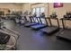 Modern fitness center with treadmills and other machines at 9514 E Cavalry Dr, Scottsdale, AZ 85262