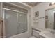 Clean bathroom with shower/tub combo and updated vanity at 9614 N 110Th Ave, Sun City, AZ 85351