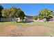 Landscaped backyard with mature citrus trees at 10529 W Pineaire Dr, Sun City, AZ 85351