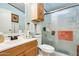Clean bathroom with shower, vanity, and ample storage at 11596 W Sierra Dawn Blvd # 134, Surprise, AZ 85378