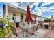 Covered patio with dining table and chairs at 11596 W Sierra Dawn Blvd # 134, Surprise, AZ 85378